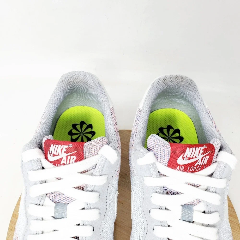 Nike Air Force 1 Crater Flyknit Shoes Mens 10 Grey Lace Up Sneakers